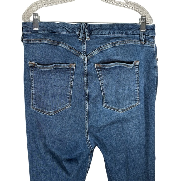 Good American Skinny High Waisted Rise Women’s 18 Blue615 Denim Jeans Stretchy - Picture 6 of 7